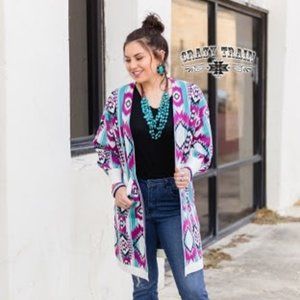 Crazy Train "Cape Cod" Sweater Cardigan - Large